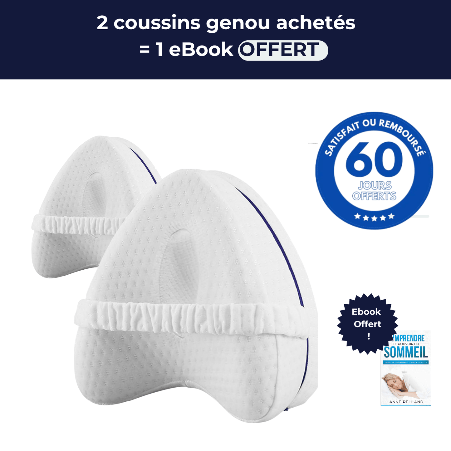 Coussin Orthopédique Genoux Antidouleur
