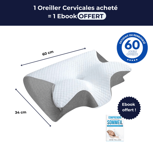 Oreiller Orthopédique Cervicales Antidouleur